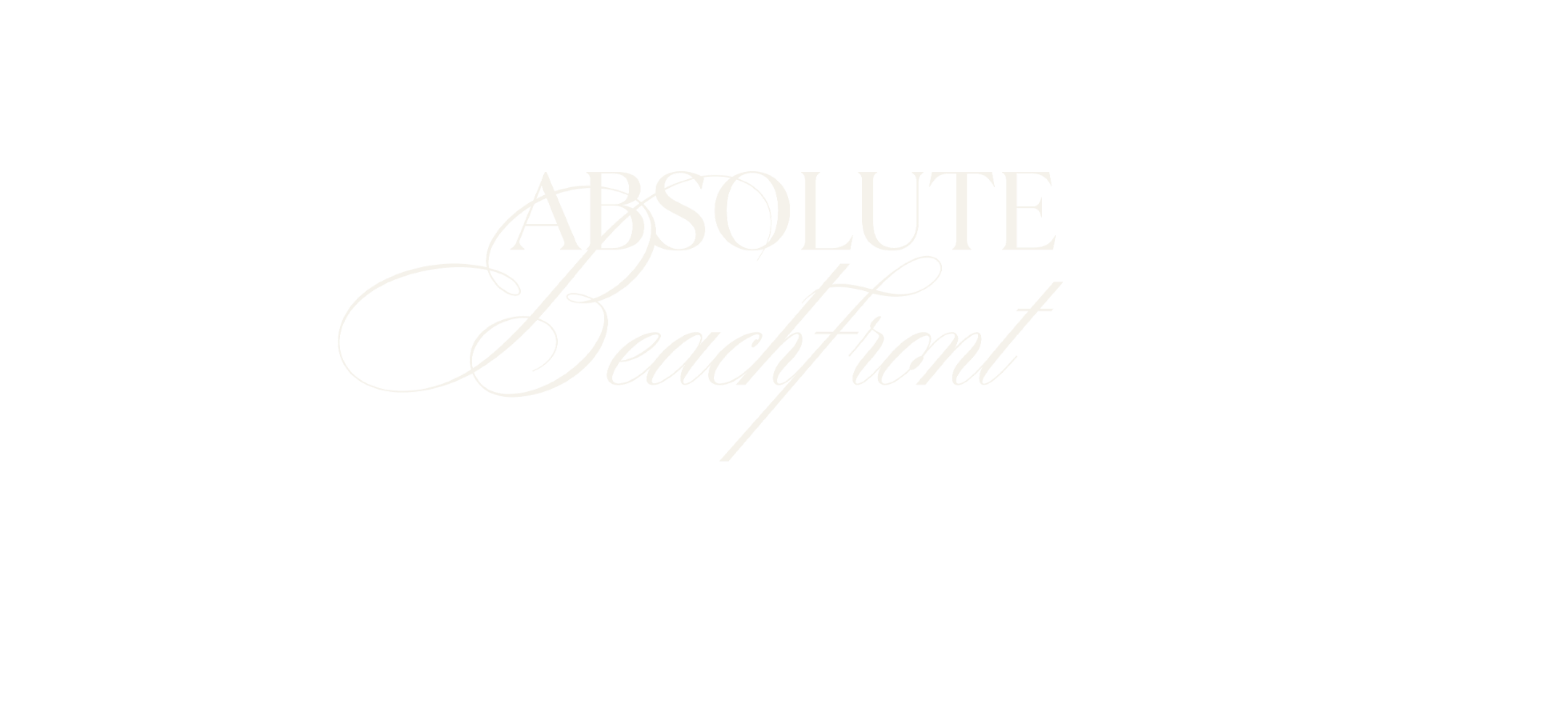 lettering for Absolute Beachfront