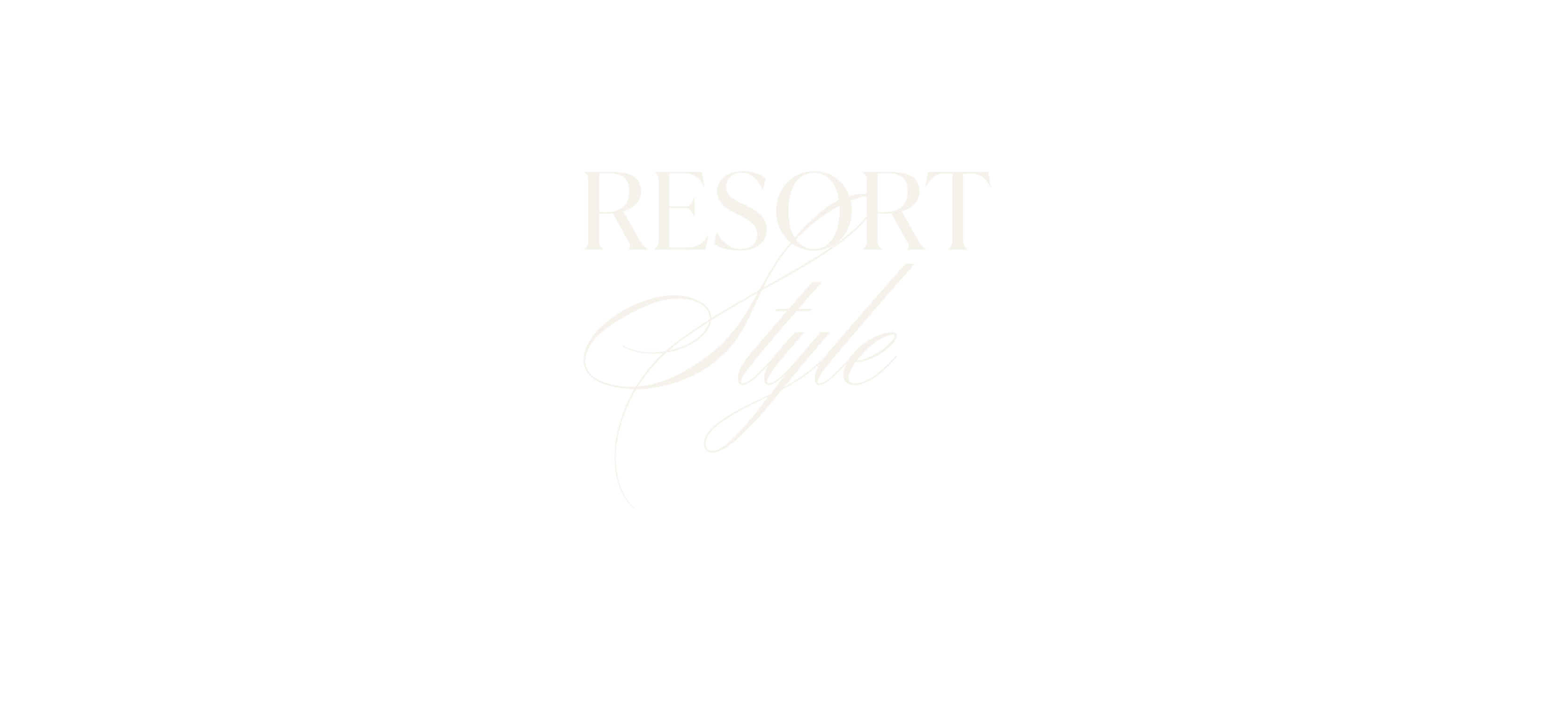 lettering for Resort Style